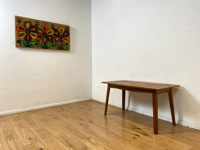 Formschöner ausziehbarer und höhenverstellbarer Mid-Century Multifunktionstisch in Palisander I Salontisch Esstisch Küchentisch Couchtisch Holztisch Vintage 50er 60er I