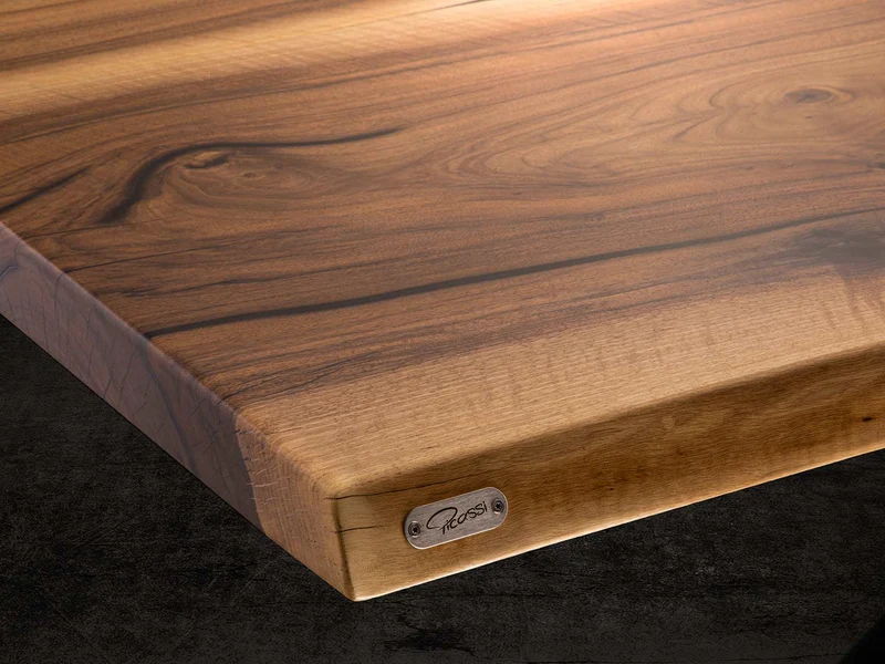 Nussbaum Esstisch Unikat NOBLE Konferenztisch mit Epoxidharz im Picassi Design mit Verlängerung