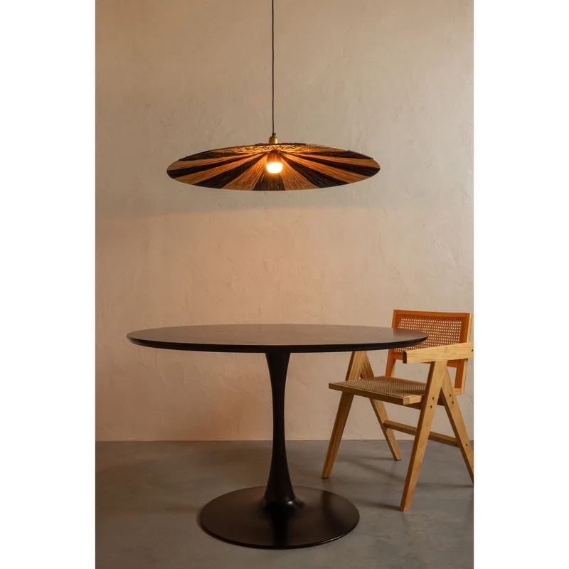 Sammy esstisch trompetenfuss rund mdf schwarz ø120 cm