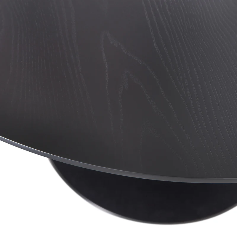 Sammy esstisch trompetenfuss rund mdf schwarz ø120 cm