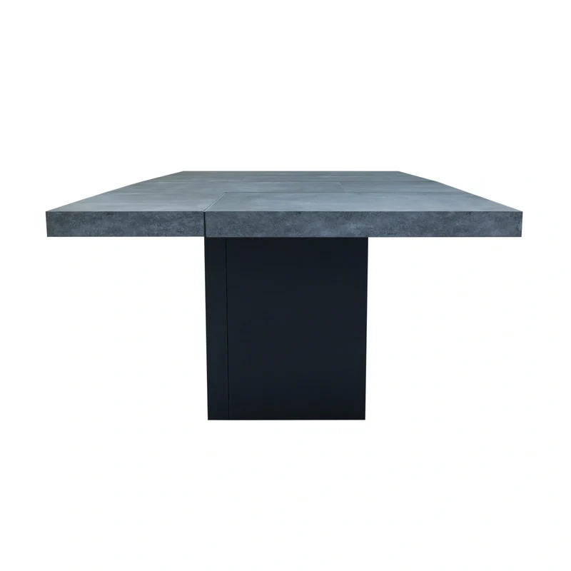 Chess Dining Table 002 Concrete Black