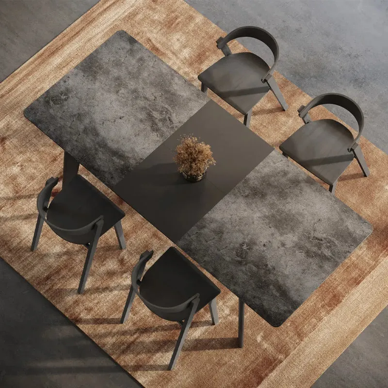 Shadow Dining Table Concrete Look Pure Black
