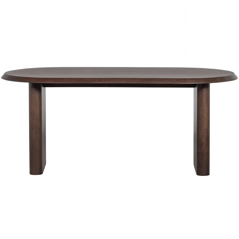 Ellips esstisch mango holz walnuss 90x180 cm