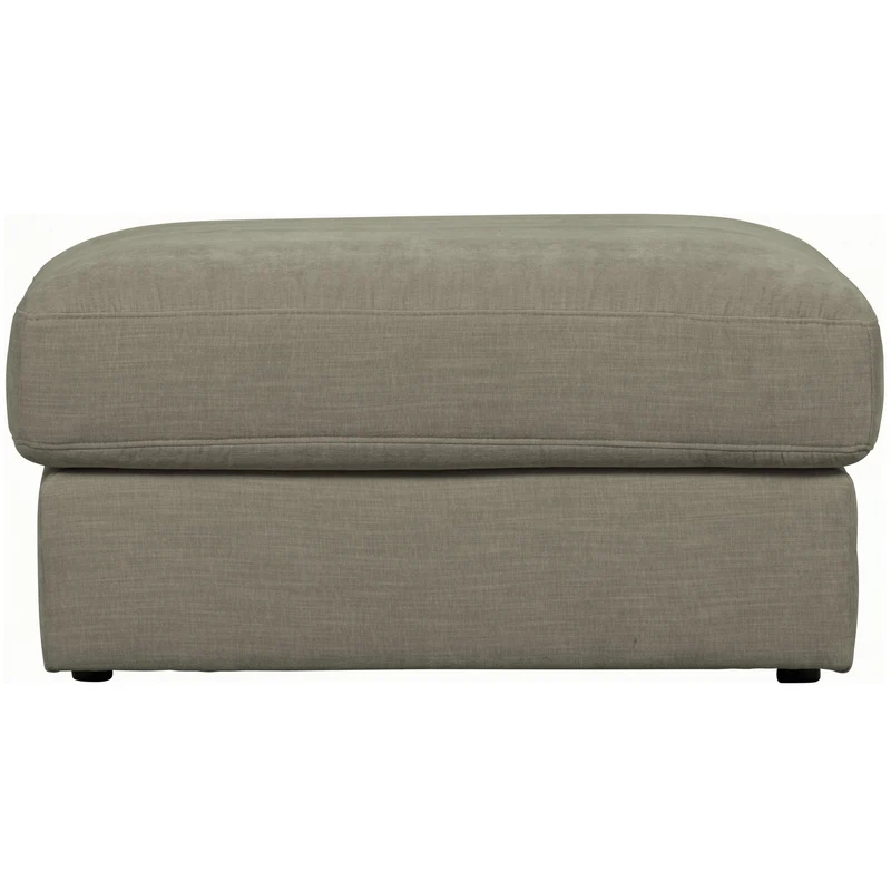 Family hocker gewebter stof warmgrau