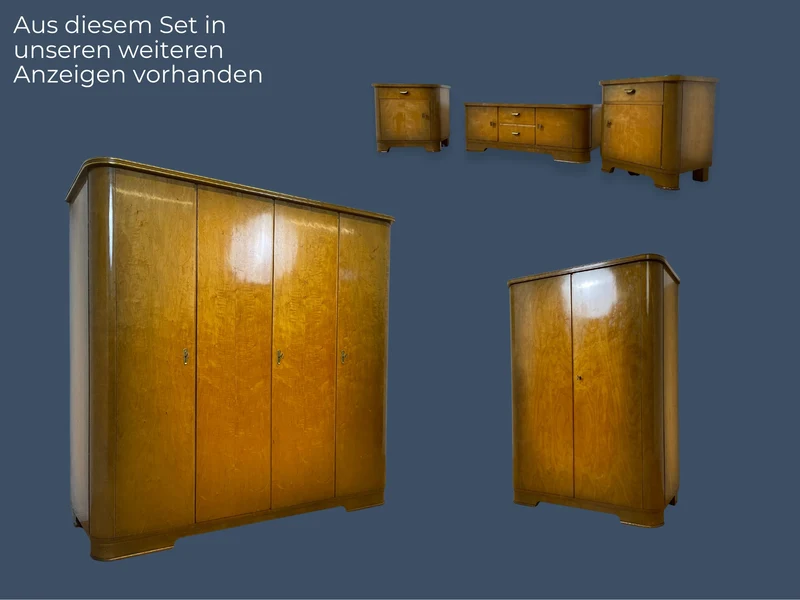WMK I Formschöner und sehr gut erhaltener Mid-Century Nachttisch mit Schublade