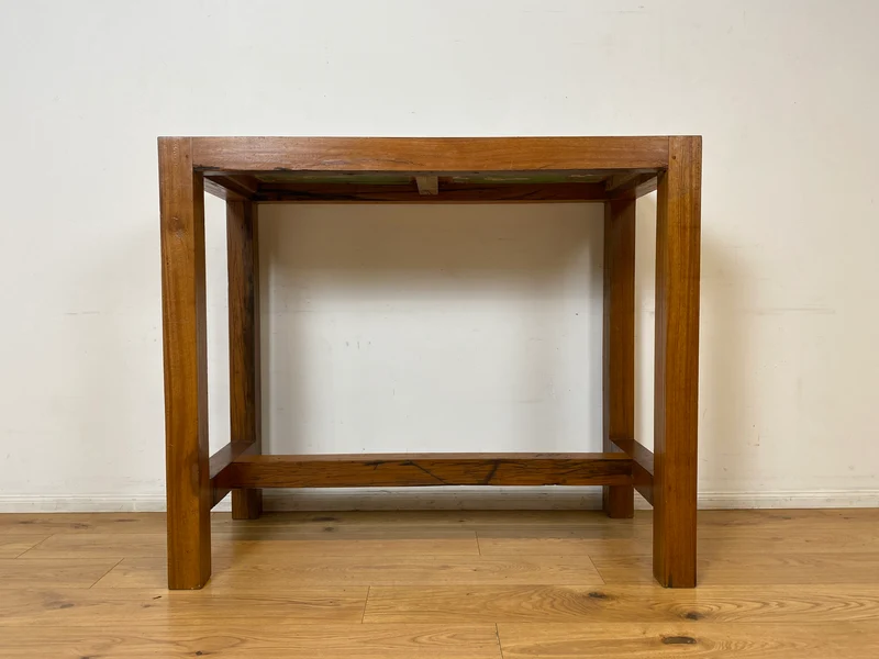 Boatwood by WMK I Schöner & robuster 130x60 Stehtisch handgefertigt aus altem Bootsholz