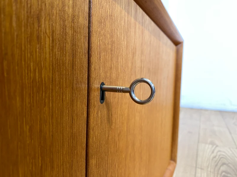 Schöner modularer Vintage Bücherschrank von Strobeck in skandinavischem Stil I Teakholz I Regal Bücherregal Holzregal Kommode Danish Design Mid-Century Vintage Teak 70er I