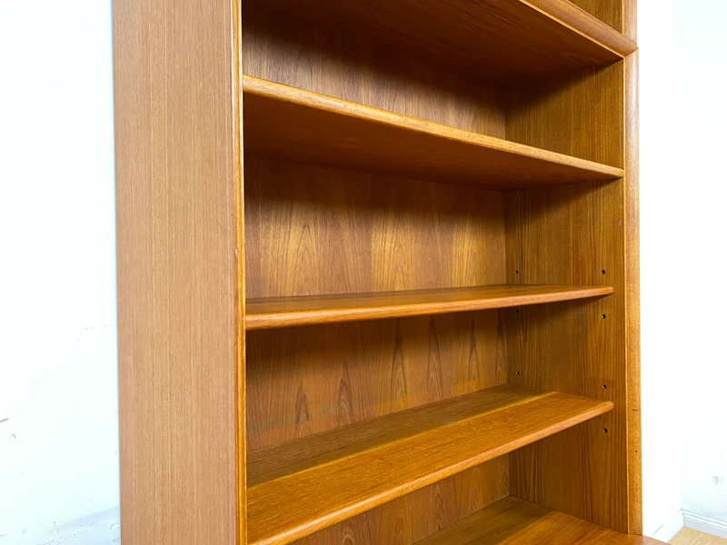 Schöner modularer Vintage Bücherschrank von Strobeck in skandinavischem Stil I Teakholz I Regal Bücherregal Holzregal Kommode Danish Design Mid-Century Vintage Teak 70er I