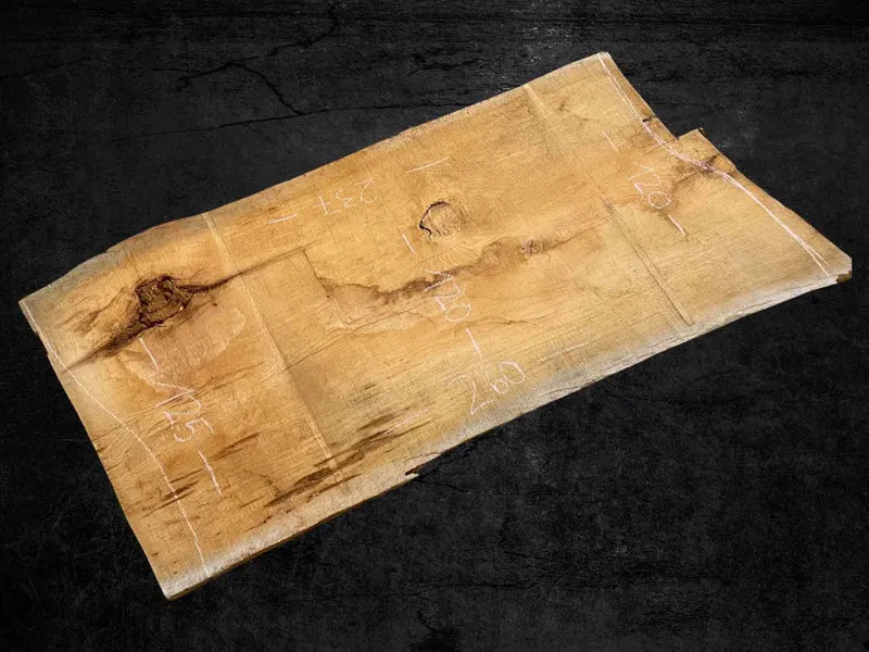 Eiche Baumplatte Natur Monolith aus einem Stück 220-245x118cm