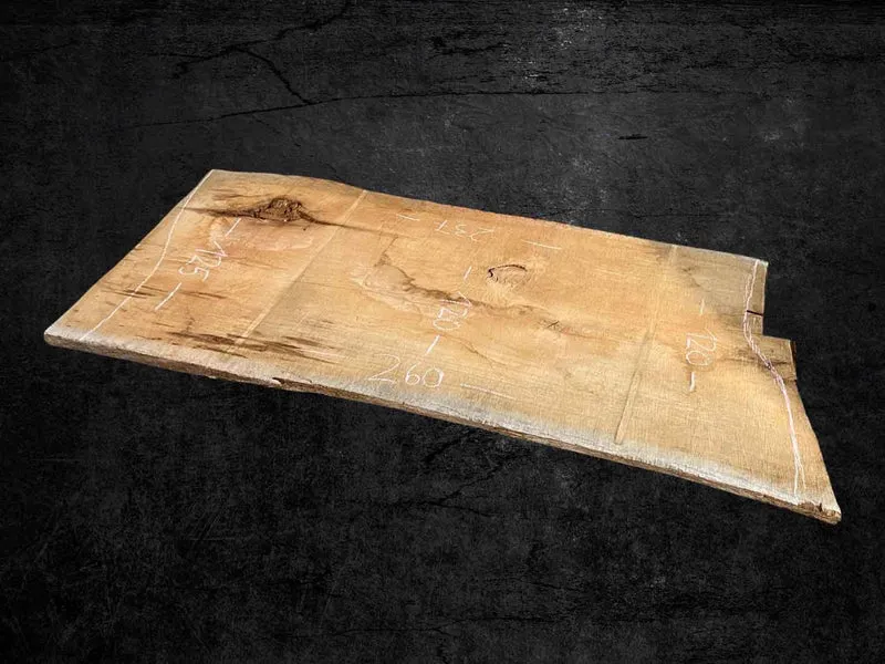 Eiche Baumplatte Natur Monolith aus einem Stück 220-245x118cm