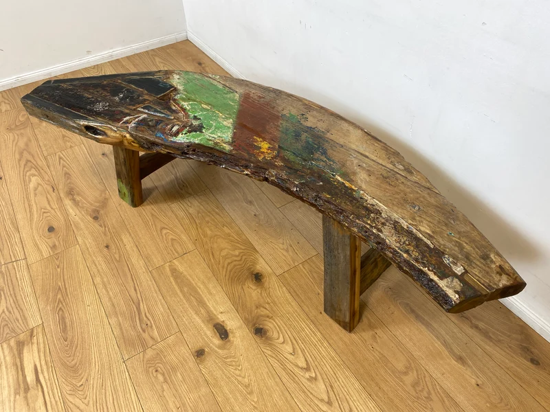 Boatwood by WMK I Nachhaltige & sehr robuste Bank aus altem Bootsholz