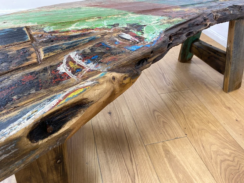 Boatwood by WMK I Nachhaltige & sehr robuste Bank aus altem Bootsholz