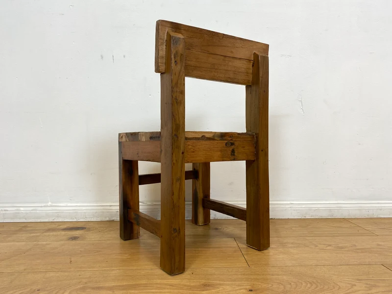 Boatwood by WMK I Einzigartiger & nachhaltiger bunter Kinderstuhl aus altem Bootsholz