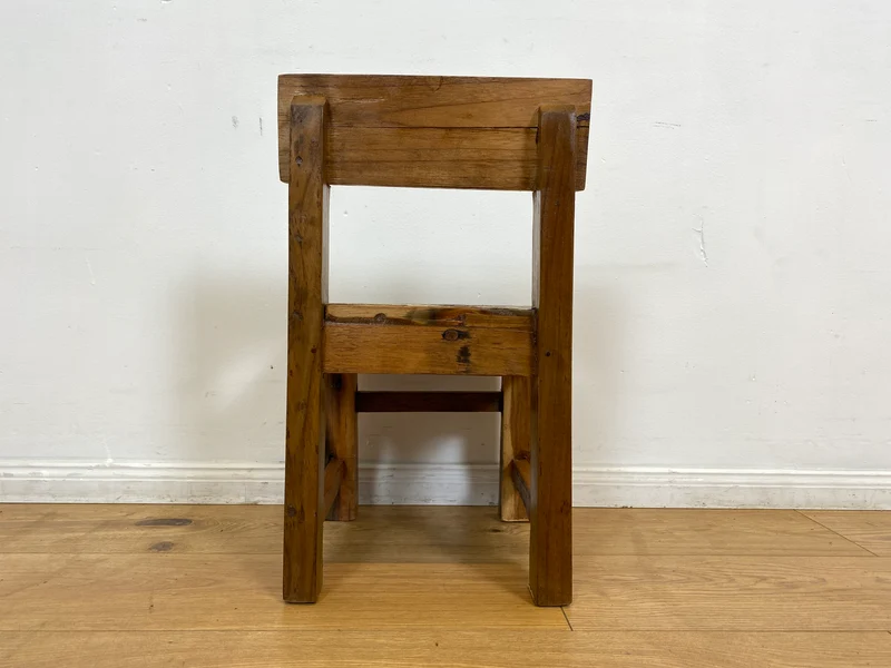 Boatwood by WMK I Einzigartiger & nachhaltiger bunter Kinderstuhl aus altem Bootsholz