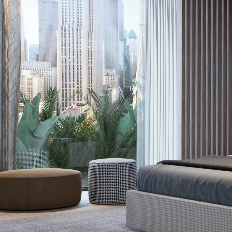 Evanyrouse Ellender Pouf – 90 × 90 × 40 cm