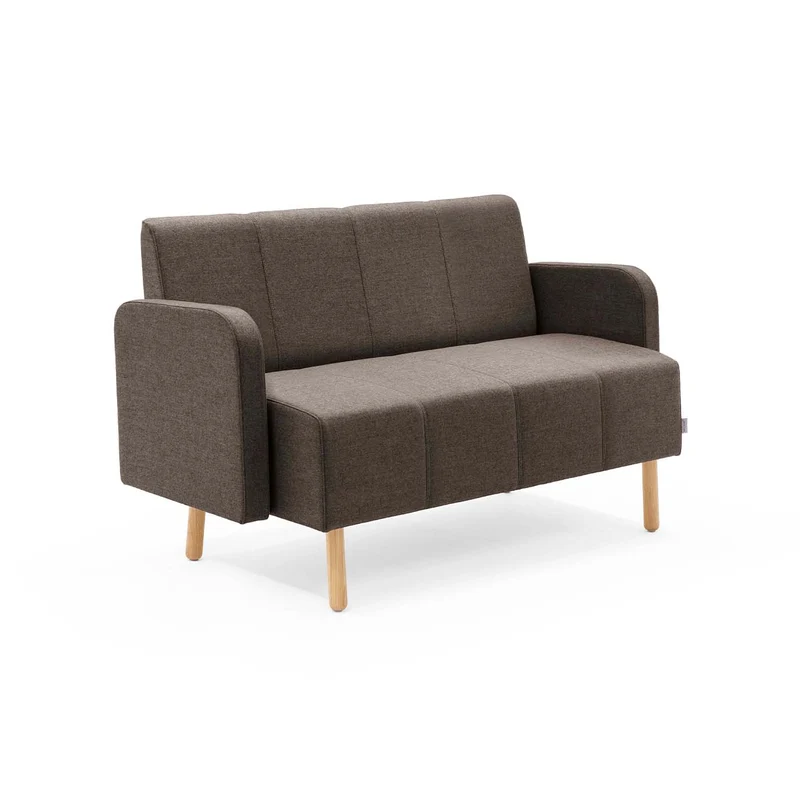 TIMEOUT 2 Sitzer Pflege Sofa – skandinavische Sitzbank mit Armlehnen