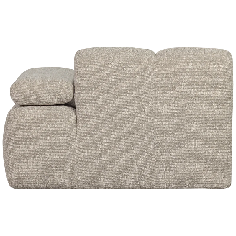Mojo 1-sitzer element arm rechts bouclé beige melange
