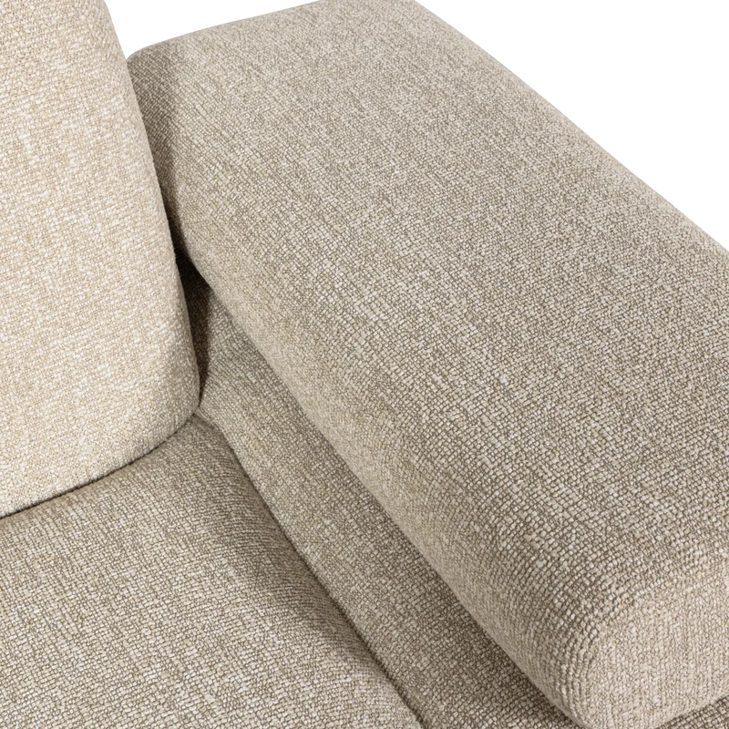 Mojo 1-sitzer element arm rechts bouclé beige melange
