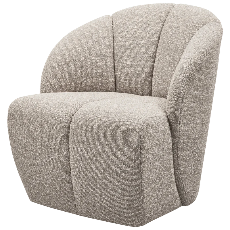 Mojo drehsessel bouclé beige melange