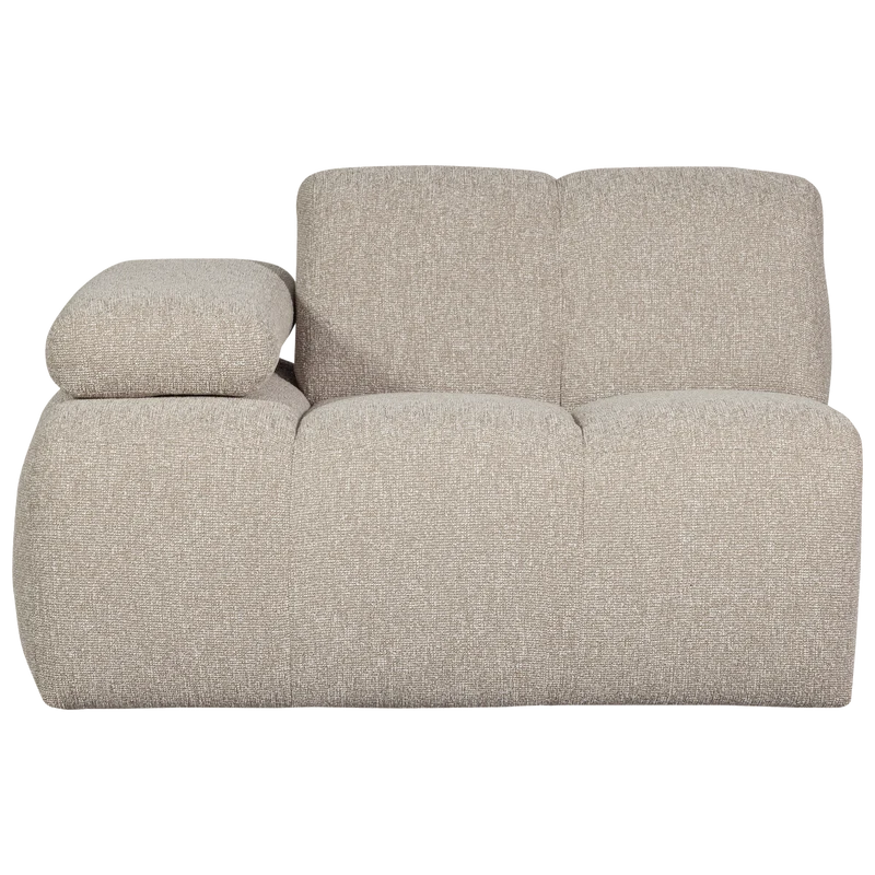 Mojo 1-sitzer element arm links bouclé beige melange