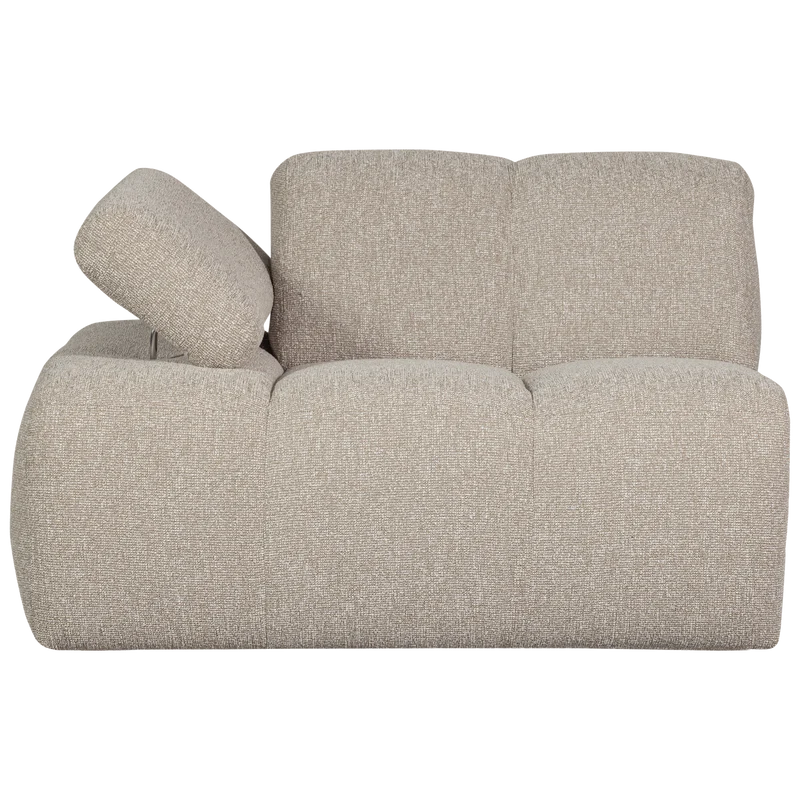 Mojo 1-sitzer element arm links bouclé beige melange