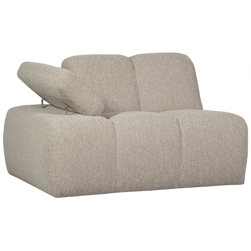 Mojo 1-sitzer element arm links bouclé beige melange