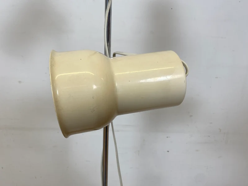 Skandinavische Space Age Stehlampe von Nordlux in Weiß mit zwei verstellbaren Leuchten I Stehleuchte Lampe Leselampe Licht Pop Art Retro Vintage Mid-Century 60er 70er I