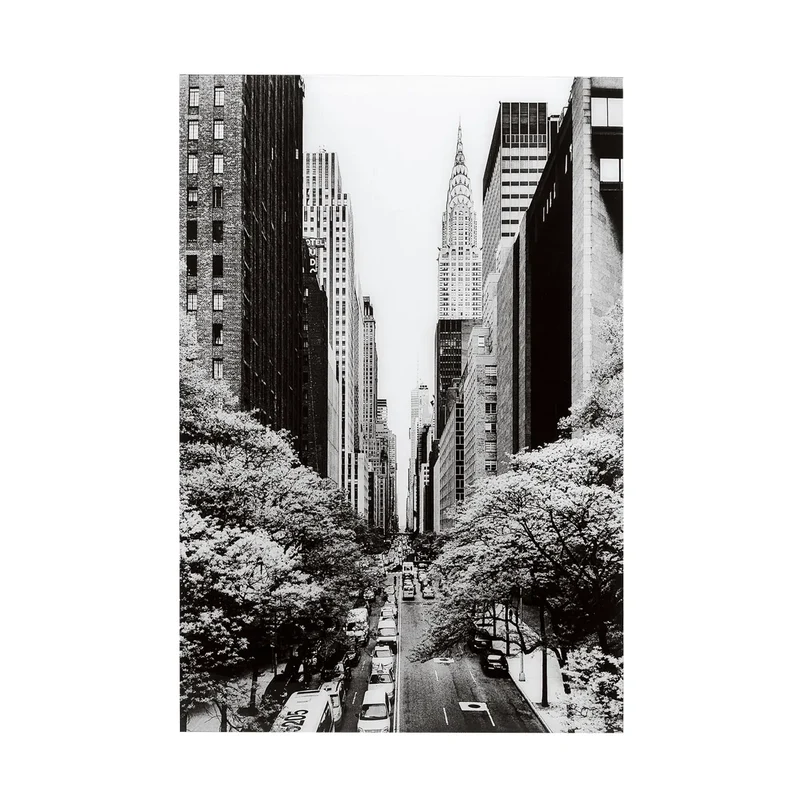 Streets of New York – Glass Picture (Black)