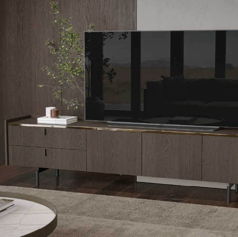 Evanyrouse Brera 210 cm 3 Türen TV-Möbel + 2 Schubladen