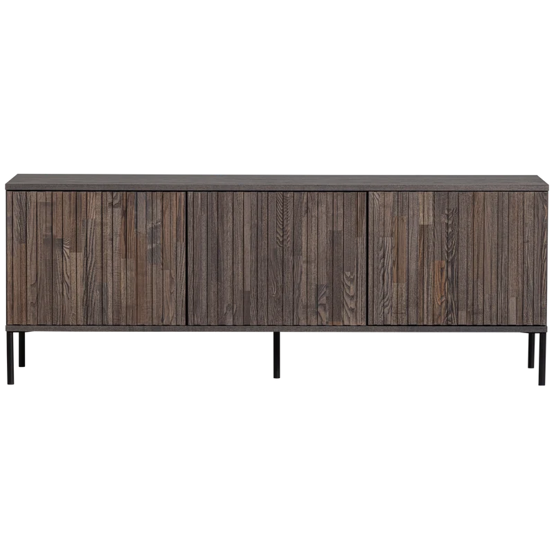 New gravure tv möbel 150 cm asche furnier espresso
