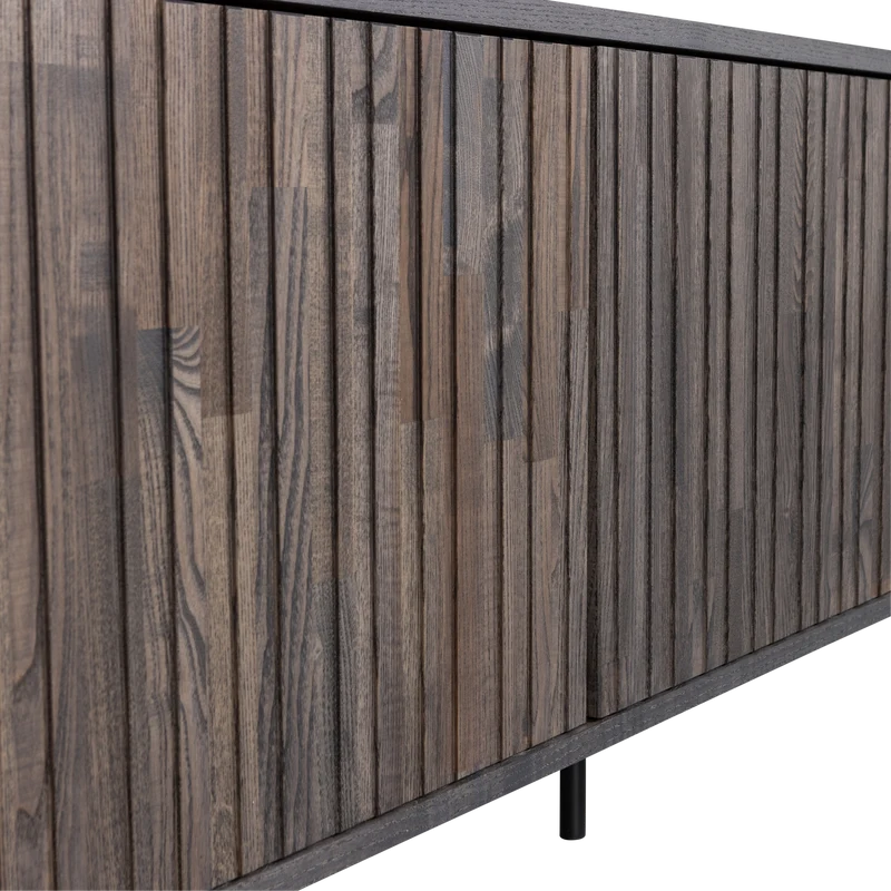 New gravure tv möbel 150 cm asche furnier espresso