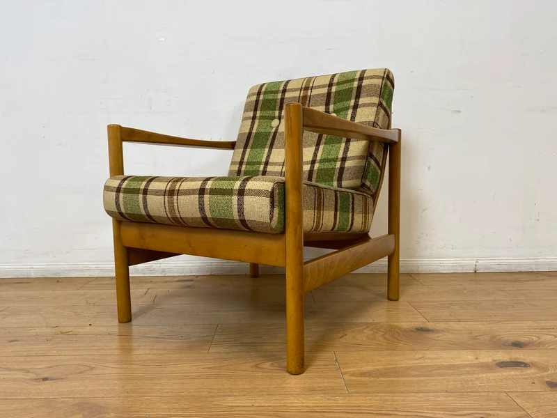 WMK I Seltener und sehr gut erhaltener Mid-Century Designersessel von Walter Knoll