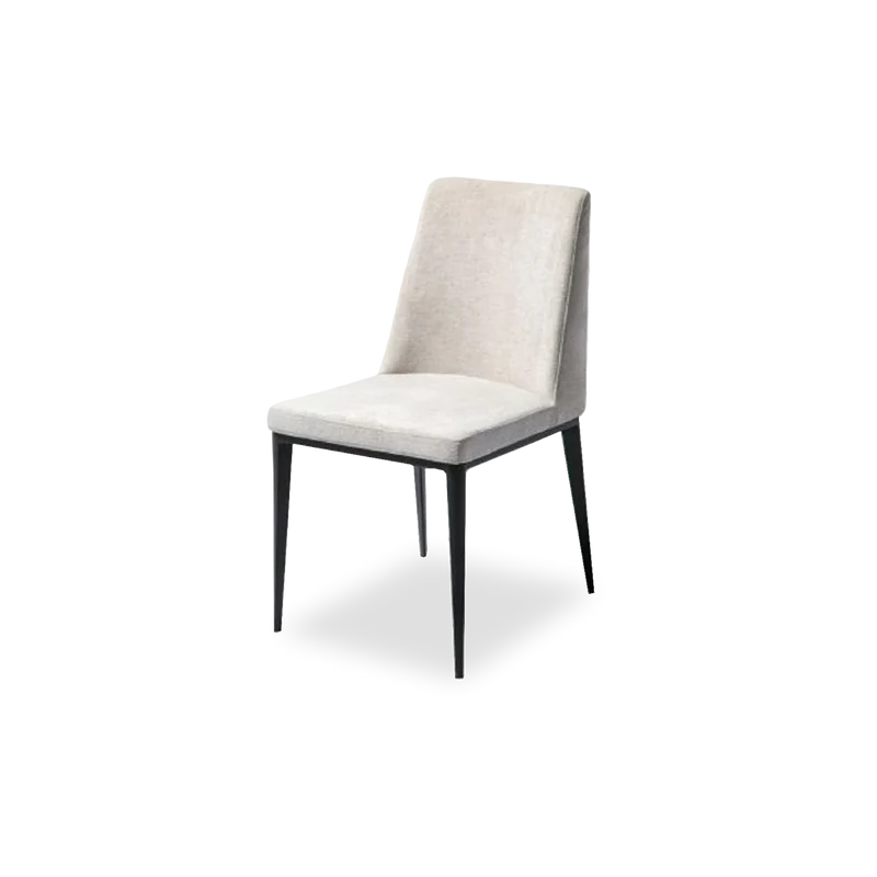 Medici Dining Chair Lt Grey Black Leg