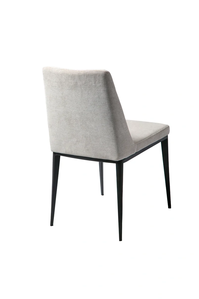 Medici Dining Chair Lt Grey Black Leg
