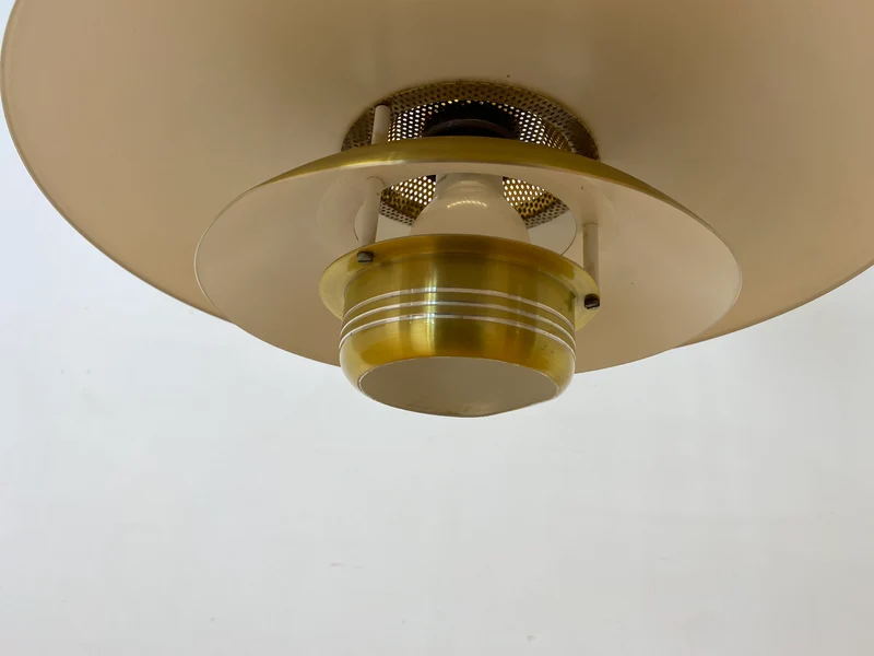 WMK I Stilvolle höhenverstellbare skandinavische Space Age Designer Pendelleuchte von Kurt Wiborg für Jeka