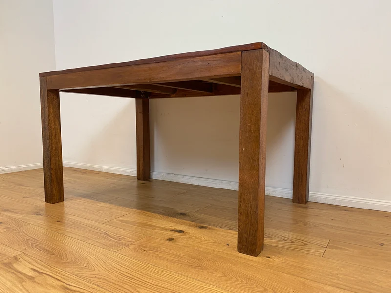 Boatwood by WMK I Einzigartiger 140x90cm großer grüner Esstisch aus altem Bootsholz