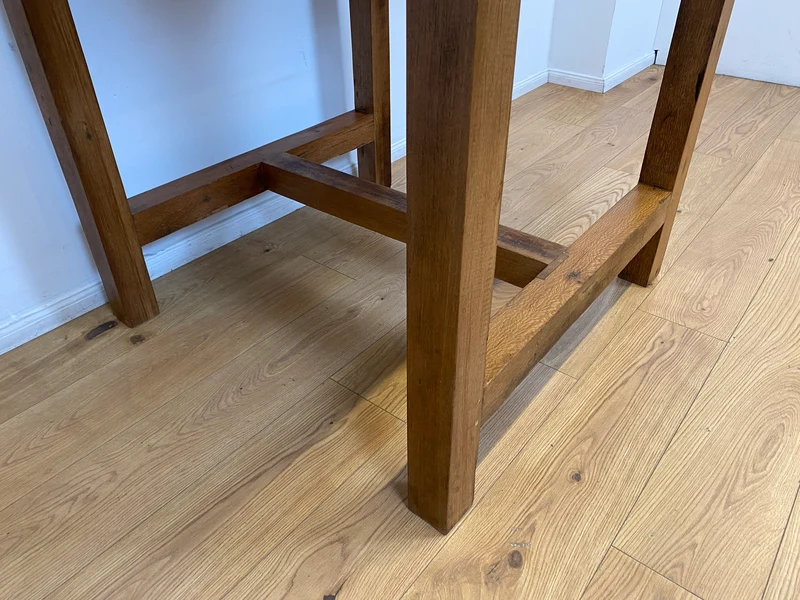 Boatwood by WMK I Sehr schöner Bartisch aus altem Bootsholz I ein handmade Unikat aus massivem Teakholz, Outdoor geeignet