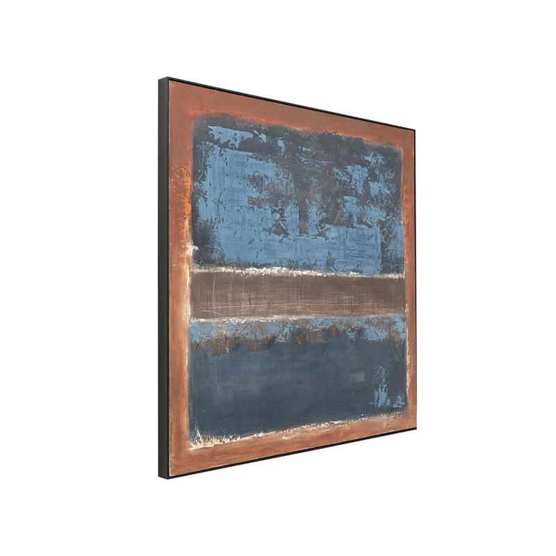Silence Framed Picture – Blue