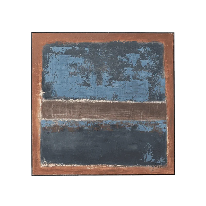 Silence Framed Picture – Blue
