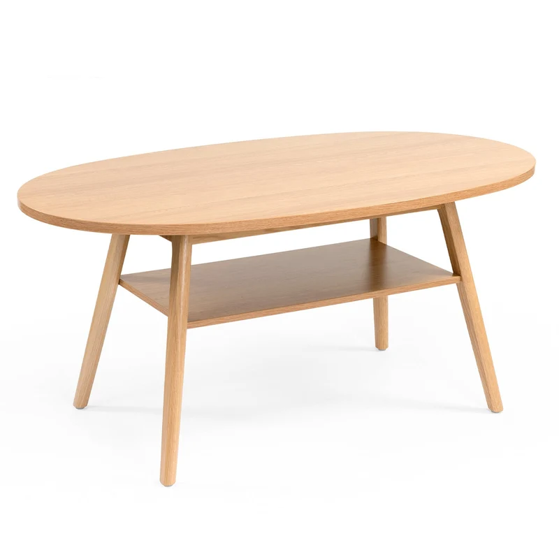 Pan Couchtisch 125x70, mit ovaler Platte
