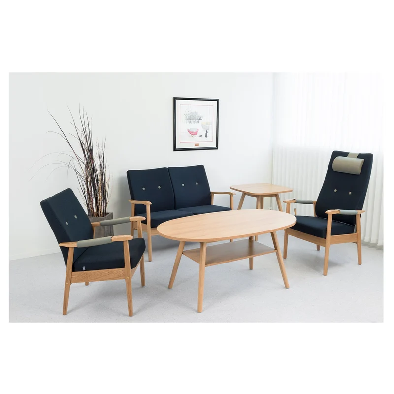 Pan Couchtisch 125x70, mit ovaler Platte