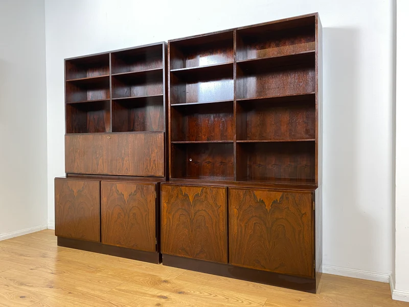 WMK I Stilvoller skandinavischer Mid-Century Designer Schreibschrank by Omann Junior in Palisander