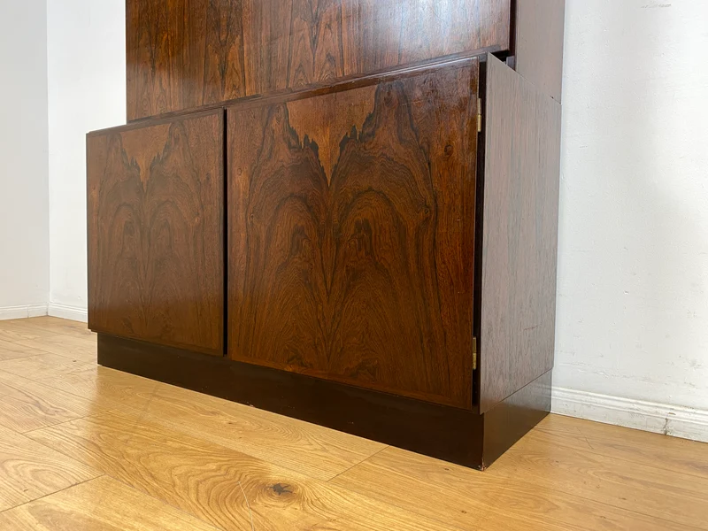 WMK I Stilvoller skandinavischer Mid-Century Designer Schreibschrank by Omann Junior in Palisander