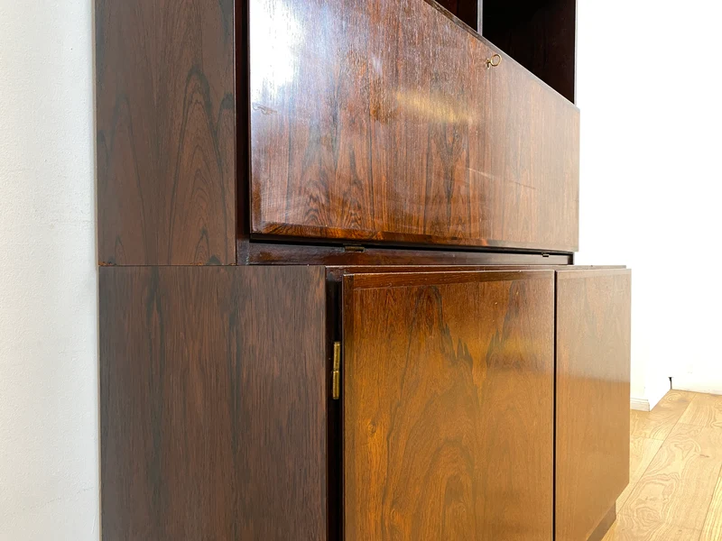 WMK I Stilvoller skandinavischer Mid-Century Designer Schreibschrank by Omann Junior in Palisander