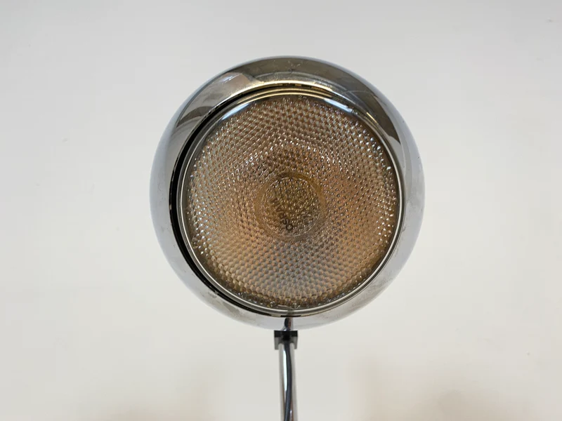 WMK I Zeitlos schöne & höhenverstellbare Space Age Designer Stehlampe von Staff aus Chrom mit neigbarem Ballonschirm