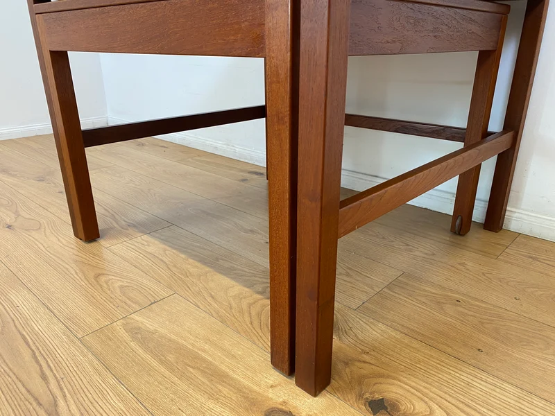 WMK I Stilvoller skandinavischer Mid-Century 2-in-1 Designer Couchtisch von Borge Mogensen für Fredericia Stolefabrik aus Teakholz