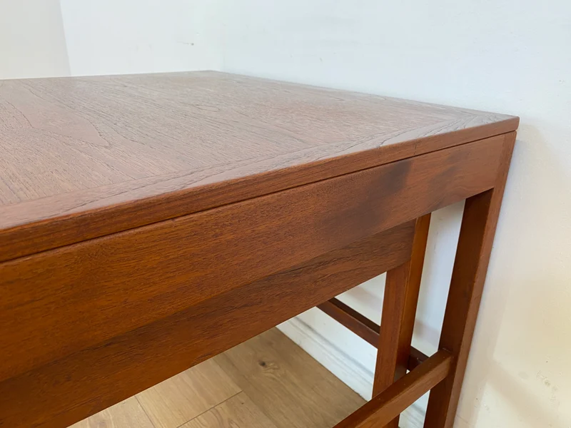 WMK I Stilvoller skandinavischer Mid-Century 2-in-1 Designer Couchtisch von Borge Mogensen für Fredericia Stolefabrik aus Teakholz