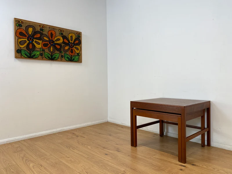 WMK I Stilvoller skandinavischer Mid-Century 2-in-1 Designer Couchtisch von Borge Mogensen für Fredericia Stolefabrik aus Teakholz
