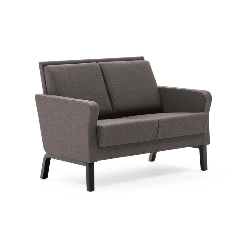 DUUN 2‑Sitzer Pflege‑Sofa – skandinavische Sitzbank mit überpolsterten Armlehnen