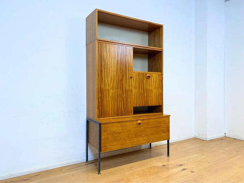 WMK I Kultiges modulares Designer Regalsystem 430 I Joachim Nebelung für VEB Hellerau mit Bar